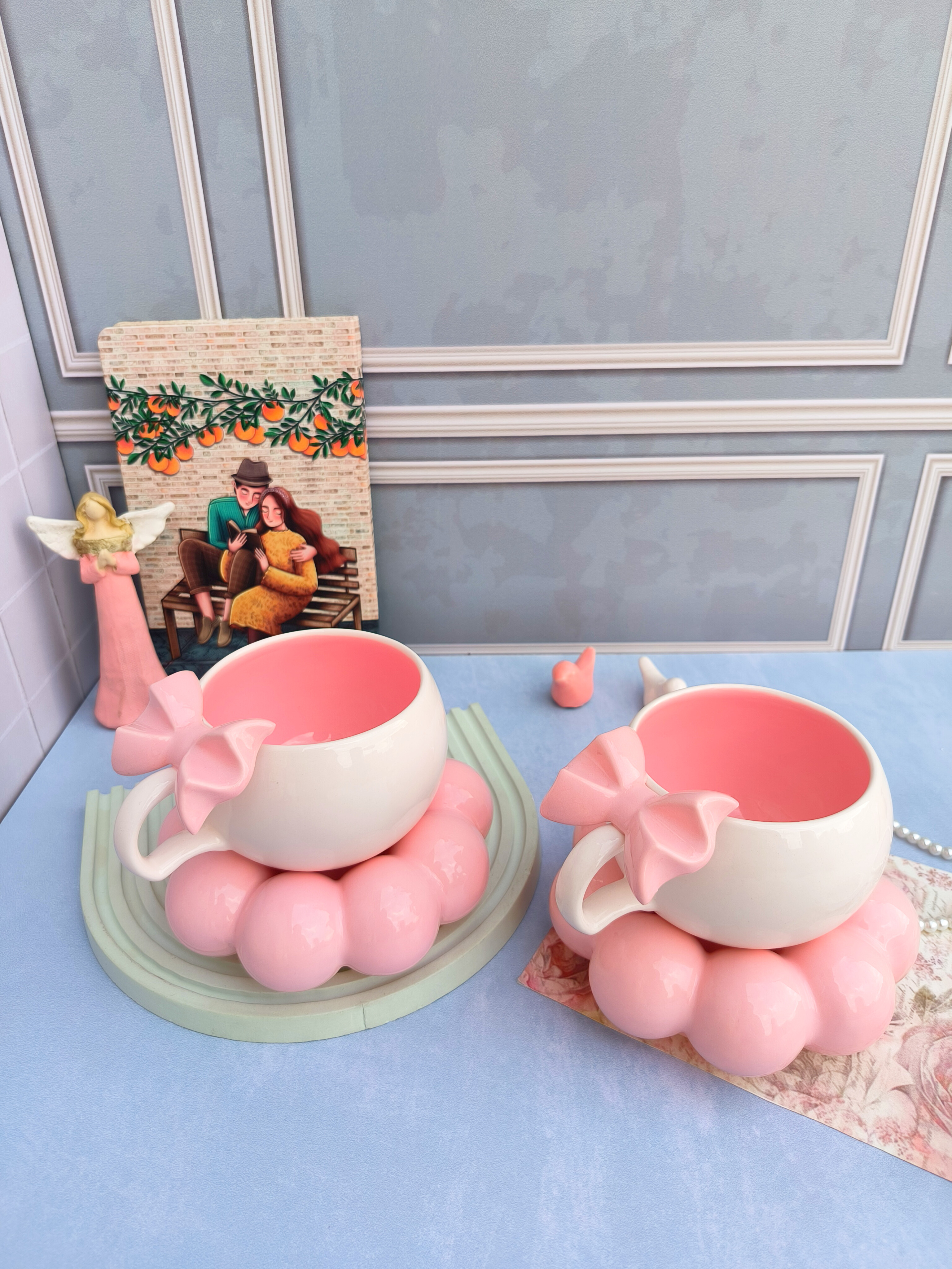 ست چای خوری سرامیکی مدل مرواریدی